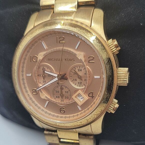 Michael Kors Runway MK8096 Men's Stainless Steel Analog Quartz Dial Watch BC838 - Picture 2 of 10